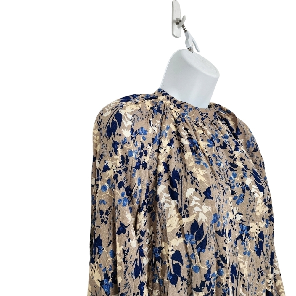 A New Day Tiered Floral High-Neck Lightweight Maxi Dress OVERSIZED Size Small. - Picture 7 of 11